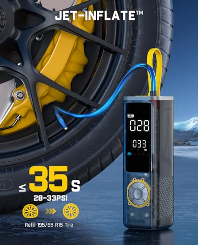 Fanttik X9 APEX Portable Air Compressor for Car Tires, 35s Fast Inflation - color: Mechanical Gray