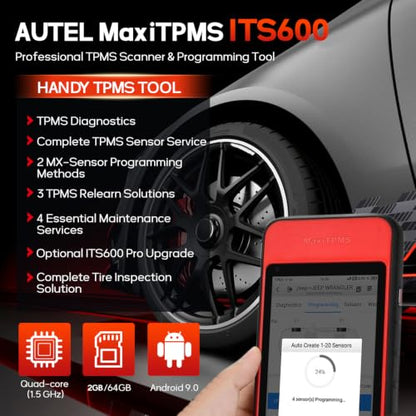 Autel MaxiTPMS ITS600 TPMS Programming Tool, Tire Sensor Activate & Relearn