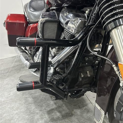 Mofun Engine Guard Crash Bar Fit for Harley Touring 2009-2023, Gloss Black - size: 09-23