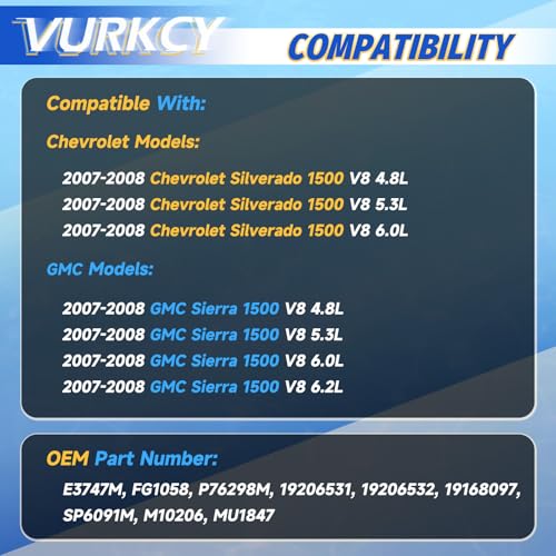 Vurkcy Electric Fuel Pump Module Assembly Fit for 2007-2008 Chevrolet & GMC