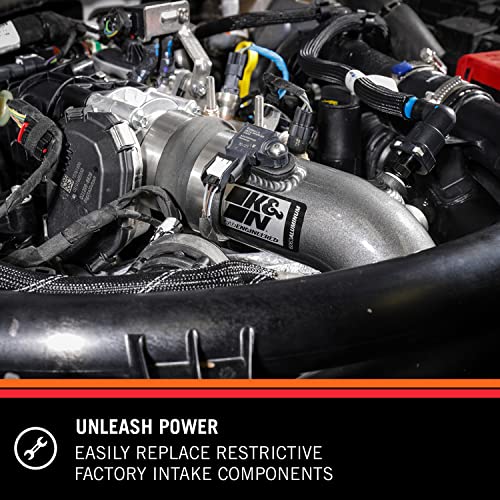 K&N Cold Air Intake System: High-Flow Air Filter, Increase Performance & Towing: Compatible with 2021-2025 Ford: Bronco, Ranger, 77-1006KC - style: 2.7L Charge Pipe