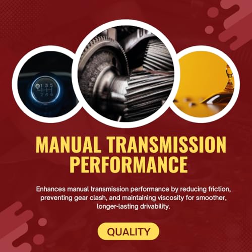 Synchromesh Manual Transmission Fluid – 2 Quarts (32 fl oz Each) – Gearbox Oil – OEM Approved for GM, Chrysler, Honda, Dodge & Jeep – Smooth Shifting & Synchronizer Protection
