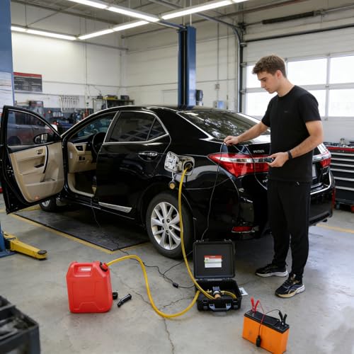 12V Fuel Transfer Pump Set,75W Gasoline Transfer Pump Moves 110 Gallons Of Gas Per Hour, with High Elastic Fuel Pipe & 2 Power Cables, Great for Vehicles, Boats, Equipment (110GPH-SET) - color: 110GPH-SET