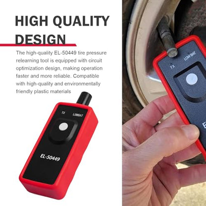 1 PCS TPMS Relearn Tool EL-50449, Ford TPMS Reset Tool, Tire Sensor Reset, Compatible with Ford Lincoln Mercury (Red)