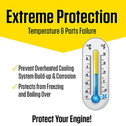 Prestone AF2100-6PK Extended Life 50/50 Antifreeze - 1 Gallon, (Pack of 6)