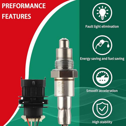 O2 Oxygen Sensor Heated Air Fuel Ratio Compatible with Maserati Quattroporte 2013-2020 Ghibli 2014-2020 Levante 2017-2020 Replace# 670031347 - size: 670031347