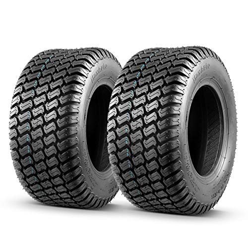 MaxAuto 2 Pcs 16x6.50-8 Lawn Mower Tire for Garden Tractors Riding Mowers, 4PR, Tubeless - size: 16X6.50-8