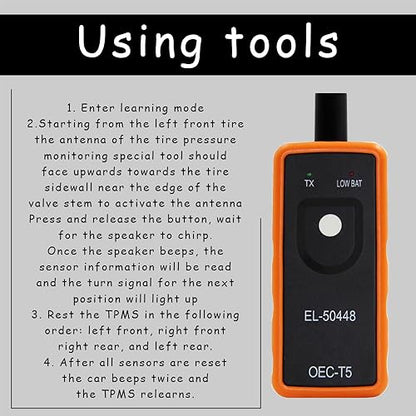 HAOBO TPMS Relearn Tool for GM, TPMS Programming Tool, Auto Tire Pressure Monitor System Programming, Tire Pressure Sensor Reset Activation Tool OEC-T5 Compatible with Most GM Series Vehicles