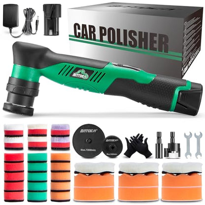 BATOCA S5 Cordless Mini Car Polisher Buffer Sander Rotary & Dual Action - color: White