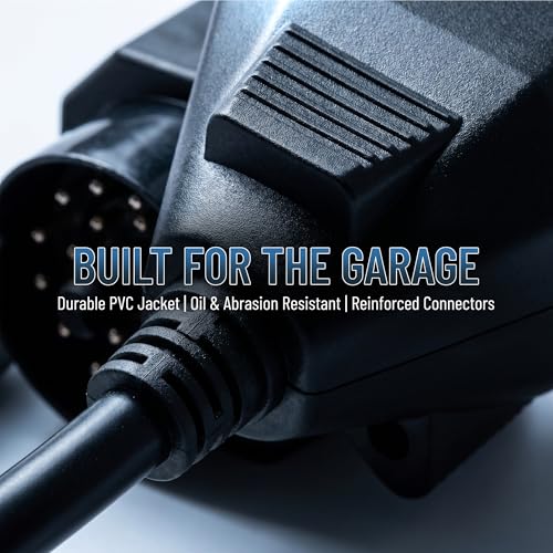 OBD1 to OBD2 Adapter 20 Pin to 16 Pin Connector Cable - Diagnostic Scanner Interface Tool Compatible with BMW E30 E36 E39 E46 E53 X5 Z3 - Heavy Duty 20 Pin Connector Extension Cord - size: 20 Pin to 16 Pin for BMW