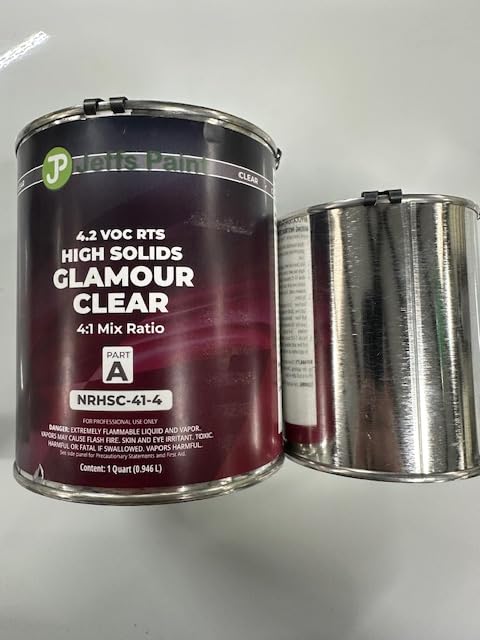 Jeff's Paint 4:1 GLAMOUR CLEAR COAT KIT PRE-MEASURED READY TO SPRAY PINT QUART AND GALLON (16, Ounces)