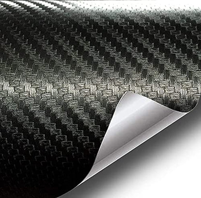 VViViD Black Carbon Fiber Air-Release Adhesive Vinyl Tape Roll (12 Inch x 20ft) - size: 12" x 20ft