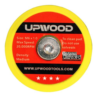 8 pcs 2 inch M6 Thread Hook and Loop Backing Pad for Mini Air Sander Polisher - color: Hook and Loop, size: 2 inch M6 Thread