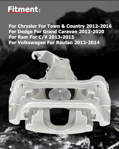 cciyu Rear Right Disc Brake Caliper Assembly w/Bracket 18B5398 - size: Rear Right[18B5398]