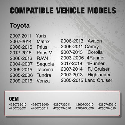 BDFHYK Upgrade TPMS Sensor 315Mhz Tire Pressure Monitoring System Compatible with Toyota 4Runner Avalon Camry Corolla FJ Cruiser Highlander Land Cruiser Matrix Prius V RAV4 Sequoia Tacoma Tundra Yaris - style: 4260735010