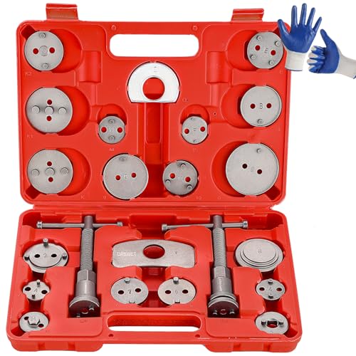 DASBET 24pcs Heavy Duty Disc Brake Caliper Tool Set - color: Red, size: 24pcs