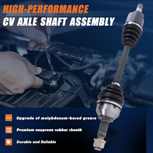 KUIPERAUTO CV Axle Shaft Assembly 39101ET80C 39101JA010 Compatible with Nissan Altima 2007-2013 Compatible with Rogue 2011-2013 Compatible with Rogue Select 2014-2015, Front Left Driver Side - style: Front Driver Side