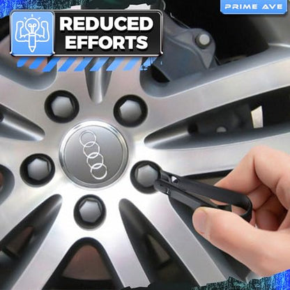 Wheel Lug Nut Cap Cover & Center Cap Removal Tool Set+++ Plastic & Stainless-Steel Lug Nut Pullers Compatible/Replacement for Audi BMW Mercedes Mini Tesla VW -Toolbox Essentials - size: Removal Tool Set +++