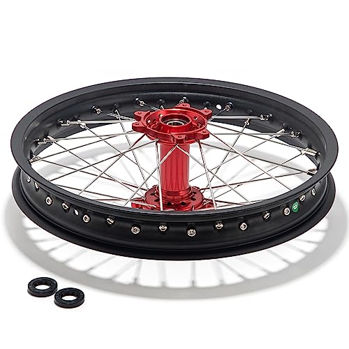 TOFR 18"x2.15" CNC Rear Wheel for Sur ron Surron Ultra Bee Rim Hub - color: Red, size: N/A Front 18" Rear