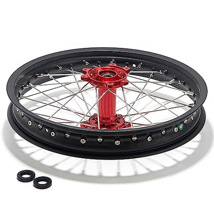 TOFR 18"x2.15" CNC Rear Wheel for Sur ron Surron Ultra Bee Rim Hub - color: Red, size: N/A Front 18" Rear