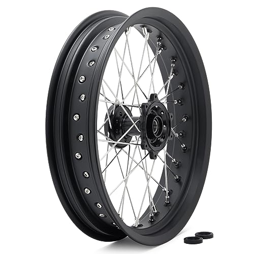 TOFR 17"x3.5" CNC Front Spoke Wheel Rim Hub for Sur-Ron Ultra Bee Black - color: Black, size: 17" Front N/A Rear