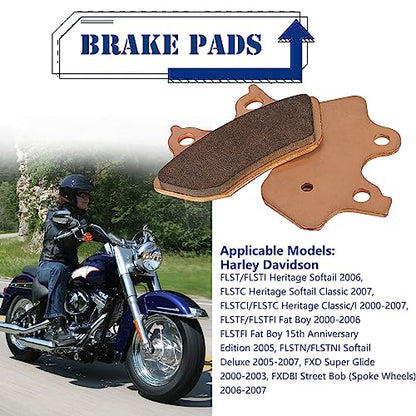 Sintered Brake Pads for Harley Davidson Softail FLSTCI - style: Sintered Metal