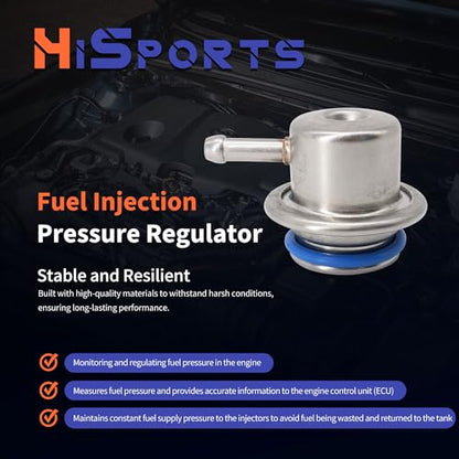 HiSport Fuel Injection Pressure Regulator Replaces XL5Z-9F775-AA - size: HSFPRR4034