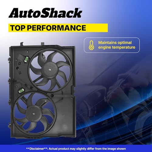 AutoShack Radiator Cooling Fan Assembly for Ford Edge 2014