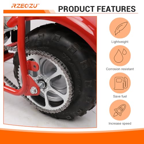 50 Tooth Rear Sprocket 420 Chain Compatible with #40 41 420 Chain - color: Silver-50 Tooth