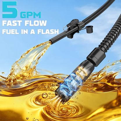 Ecarke 5 GPM Cordless Fuel Transfer Pump Compatible with Makita 18V - color: Blue