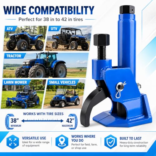 Manual Tire Bead Breaker Tool for ATV, UTV, Car, Tractor & Mower - color: BLUE