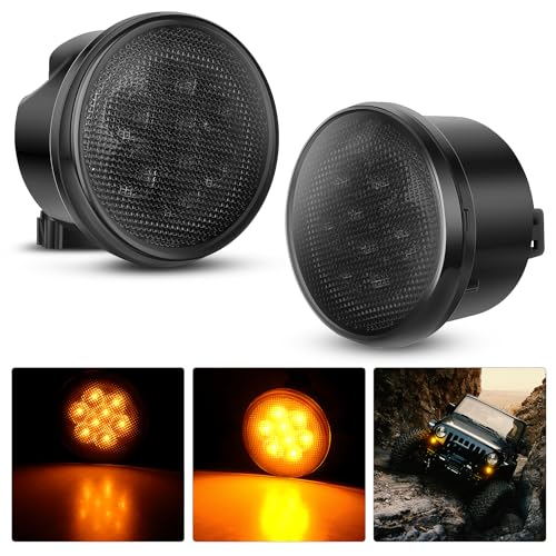Nilight JK Front Turn Signals Light For 2007-2017 Wrangler JKU - color: JK 2007-2017 Turn Signals Light