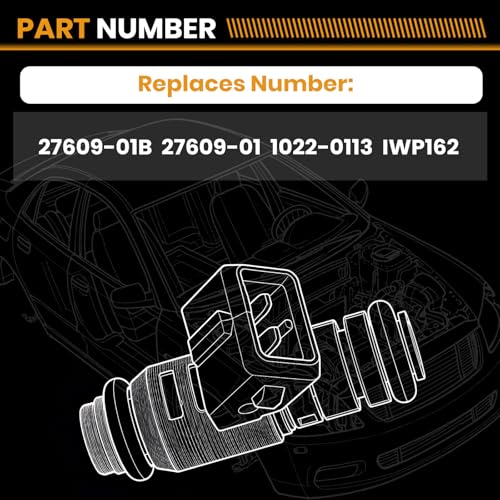 2PCS Fuel Injectors IWP162 27609-01B Compatible with Harley Davidson - size: 27609-01B 2P