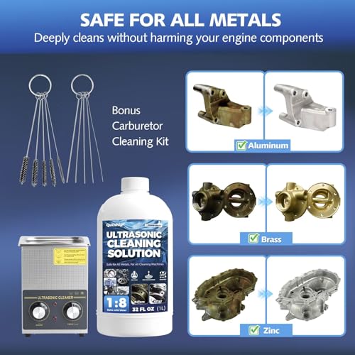 Ultrasonic Carburetor Cleaner for Engine Parts, Makes 2.2 Gallons, 32 oz - size: 32 Fl Oz (Pack of 1)