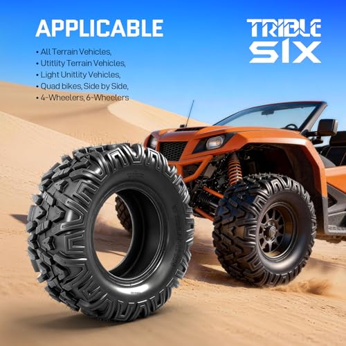 27x9-12 UTV Tires,6PR All-Terrain Tires,Tubeless,Pack of 2 - size: 27x9x12