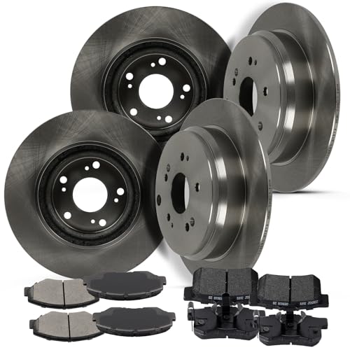 SCITOO Front 11.81" Rear 12" Brake Pads and Rotors Kits Brakes Kit - size: 31347+D914 & 31372+D1086 [4+8PCS]