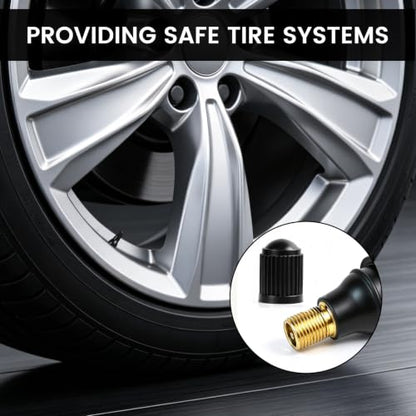 TR412 Rubber Snap-in Short Black Tire Valve Stem 10pcs