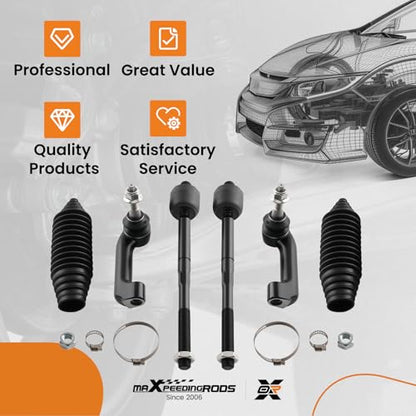 maXpeedingrods 6Pcs Front Steering Kit for Ford F-150 2009-2017