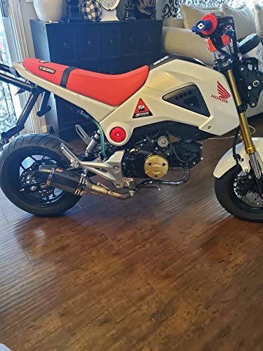 Mokuo Motorcycle Fairing Kits Compatible with Honda Grom MSX 125 2013-2016,White Color - style: White