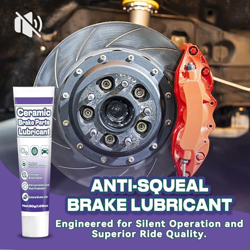 AstraVox Anti-Seize & Squeal Ceramic Brake Grease for Automotive with Brush