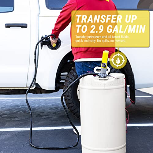 TERA PUMP Fuel Transfer Pump w/Quick Flow Control Nozzle - style: 10 ft Pump (3 Pwr Options)