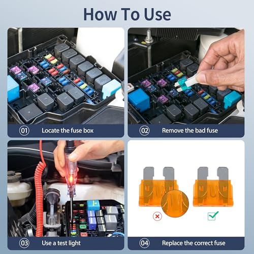 Car Fuses 300 Pcs Automotive Fuse Assortment Kit - size: 300PCS