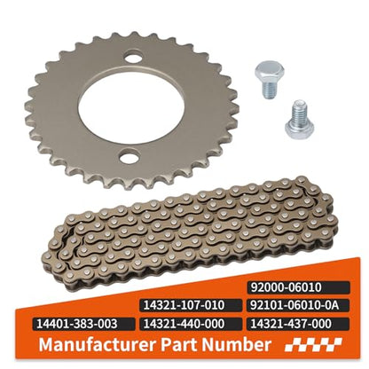 Timing Cam Chain W/Sprocket For Honda XL100/125 CT125 CB125S TL125S 76-85