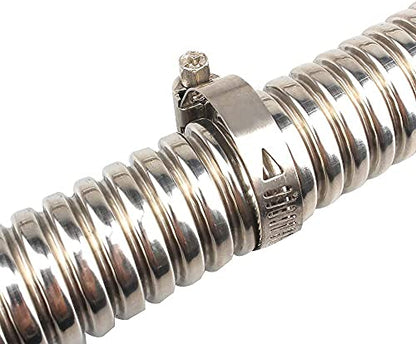 color tree Stainless Steel Exhaust Pipe 1 Inch 2.5CM ID Parking Air Heater Fuel Tank Diesel Gas Vent Hose Length 47.2Inch 120CM - size: 120CM