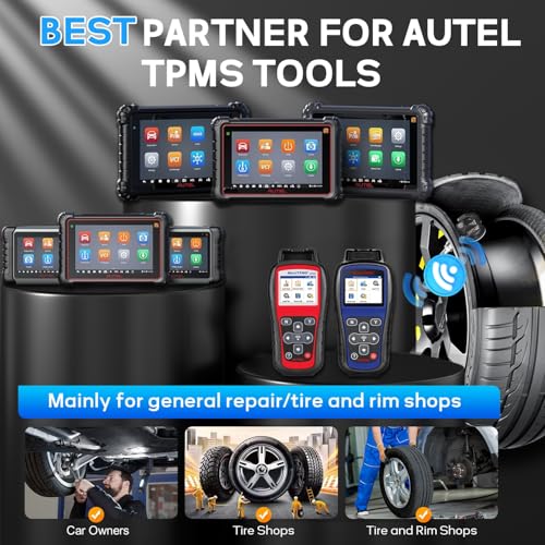 Autel TPMS Sensors 4pcs, 2in1 315MHz+433MHz Universal Tire Pressure Sensor
