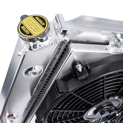 3 Row Radiator Shroud Fan For Ford Mustang LX GT SVT 1979-1993 - size: 3 Row Radiator+Shroud Fan(AT)