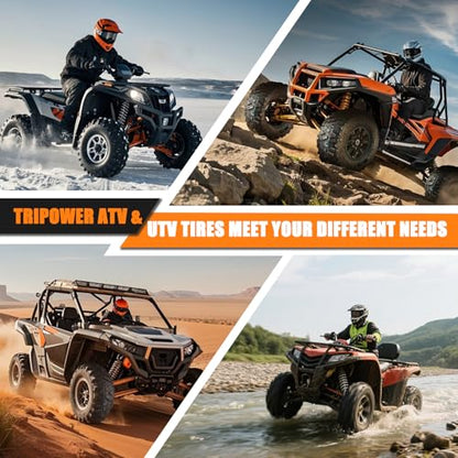 TRIPOWER 26x9-14 ATV UTV Tires 26x9x14 All Terrain Trail Sand Mud Off-Road Tire, 6PR Tubeless, Set of 2 - size: 26x9-14