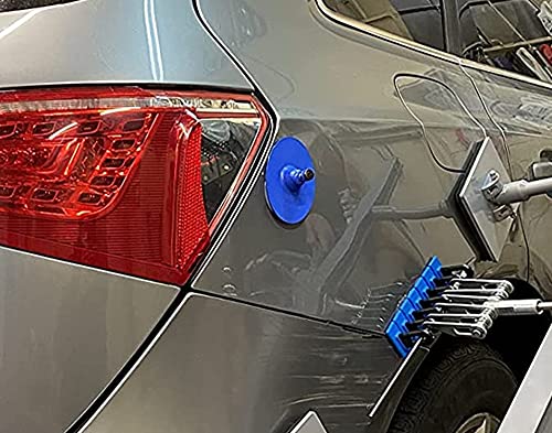 Paintless Dent Repair Tool Car Dent Puller Kit Heavy Duty Auto Body Dent Remover Glue Pulling Tabs Blue Puller