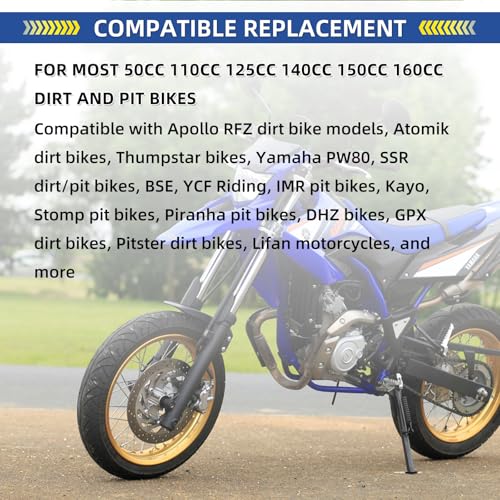 GICOOL 2.50/2.75-14" (60/100-14) Dirt Bike Inner Tubes, TR4 Valve Stem - size: 2.50/2.75-14