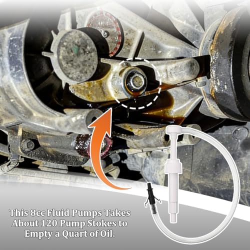 Car Fluid Transfer Pump, Vehicle Standard Quart Bottles Gear Lube Stroke with 3rd Hand Adapter, Automotive Transmission Fluid Pump, Universal for Automobile RV Truck